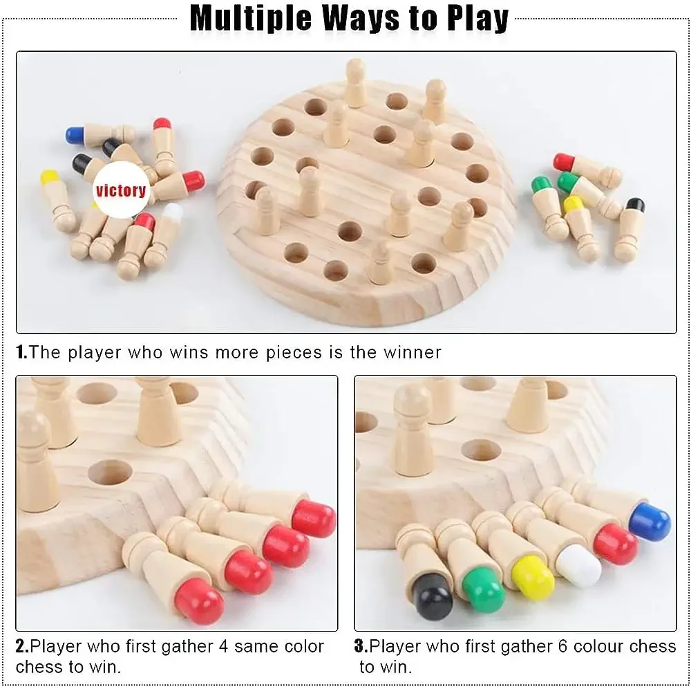 1PC Wooden Memory Match Stick  - đánh giá và giá Board Game Of Life